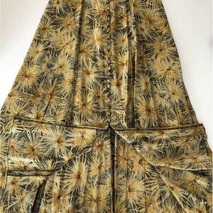 The Kooples Gold and Brown Maxi Skirt